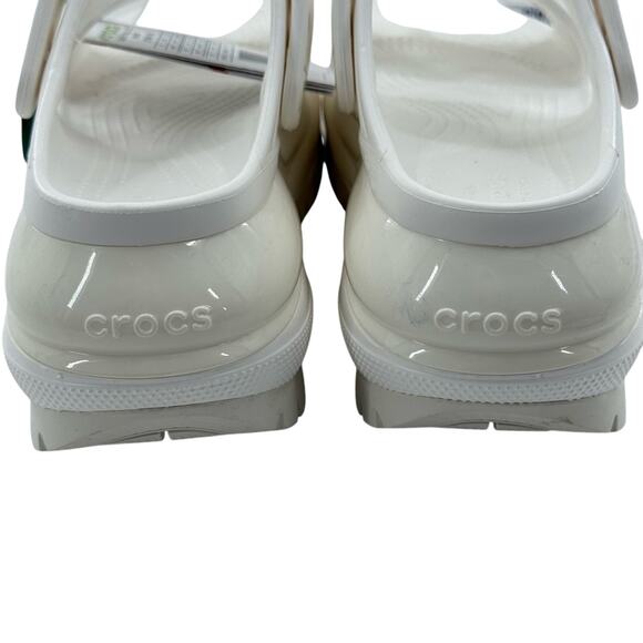 NWT Crocs Platform Mega Crush Chunky Iconic Sandal in White Size 8 - Picture 10 of 14